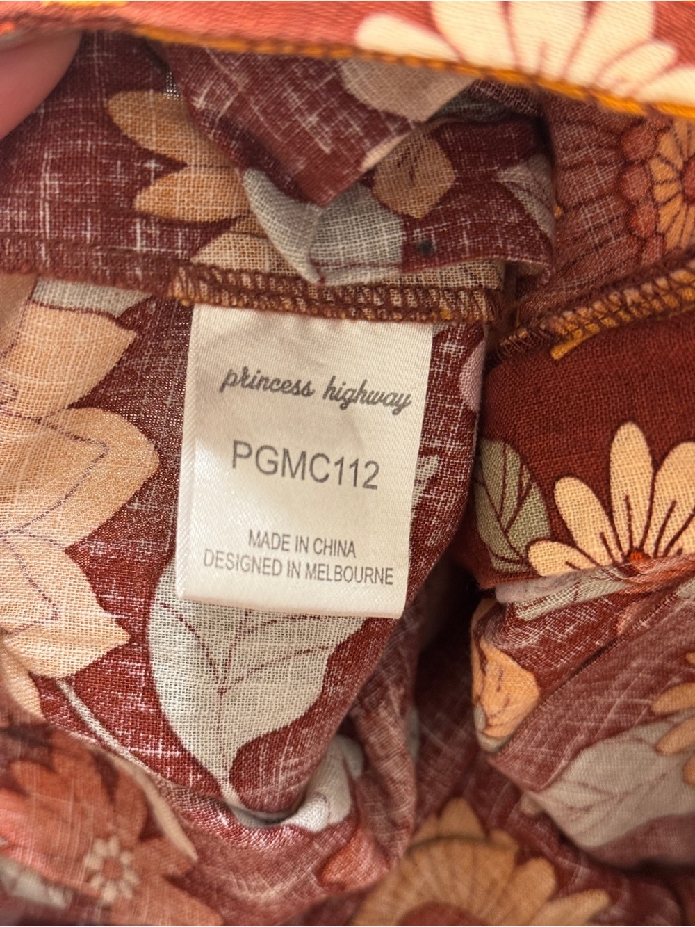 Modcloth Floral Wide-Leg Linen Blend Pants Back to School Hippie Boho Fall - Picture 3 of 7